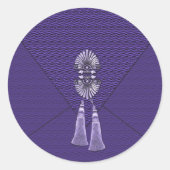 Elegant Sapphire Blue Tassel Stickers (Voorkant)