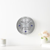 Elegant Sapphire Diamonds Jubileum Ronde Klok (Huis)