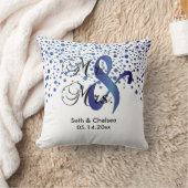 Elegant Sapphire Stippen | Weddenschap | Personali Kussen (Deken)