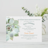 Elegant sappig galadiner kaart (Staand voorkant)