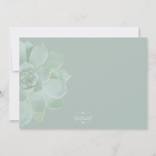 Elegant sappig galadiner kaart (Achterkant)