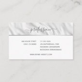 Elegant satijnen stof marmer met Lijst chique Visitekaartje (Achterkant)