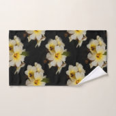 Elegant Satin Flowers op Black Bad Handdoek (Handdoek)