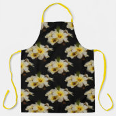 Elegant Satin Flowers op Black Schort (Voorkant)