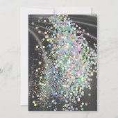 ELEGANT SATIN PAARS HOLOGRAFISCH PASTEL KAART (Achterkant)