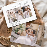 Elegant Save the Date 4 Photo Minimalist<br><div class="desc">Moderne en elegante horizontale landschaps Vier (4) Foto sparen de Daddenbruiloft met handgeschreven scripttypografie. Sparen de magneet van de datumuitnodiging omvat manuscripttypografie en chic en eenvoudig ontwerp dat u uw aangepast afbeelding van de de fotografie van het verloving kunt toevoegen aan.</div>