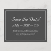 Elegant "Save the Date!" Briefkaart (Voorkant)