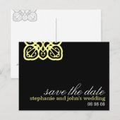 Elegant Save the Date Briefkaart (Voorkant / Achterkant)