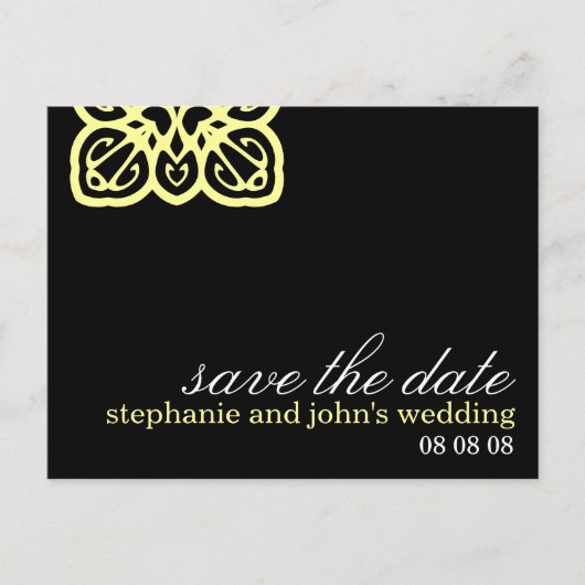 Elegant Save the Date Briefkaart (Voorkant)