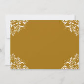 Elegant Save the Date Bruiloft  Gold Kaart (Achterkant)
