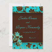 Elegant Save the Date Card Gold Floral BB (Achterkant)