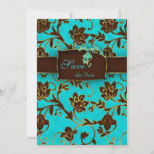 Elegant Save the Date Card Gold Floral BB 2 (Voorkant)