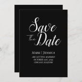 Elegant Save The Date Card | Minimal Modern (Voorkant / Achterkant)