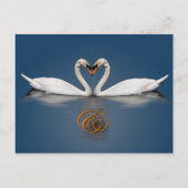 Elegant Save the Date Card Swart Photo Heart Aankondigingskaart (Voorkant)