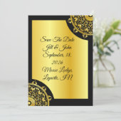 Elegant Save the Date Card, Wedding Announcement (Staand voorkant)