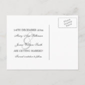 Elegant Save the Date Dazzling Stars Paarse Aankondigingskaart (Achterkant)