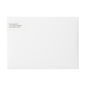 Elegant Save the Date Foto Adreslabel (Voorkant)