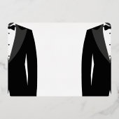 Elegant Save the Date Gay Wedding Real Gold Foil Folie Uitnodiging (Achterkant)