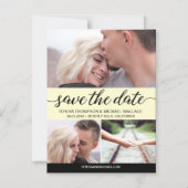 Elegant "Save the Date" Gepersonaliseerde trouwmag Magnetische Uitnodiging (Voorkant)