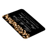 Elegant Save the Date Gold Hollywood Glam Magneet (Rechterzijde)