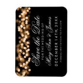 Elegant Save the Date Gold Hollywood Glam Magneet (Verticaal)