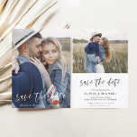 Elegant Save the Date Handwrite Wedding Photo<br><div class="desc">Het huwelijk bewaart de Kaarten van de Datum die een foto op de voor en rug hebben. De handgeschreven Herfst, de Herfst, de Zomer, de Lente van de Winter sparen de kaarten van de Datum bevatten een moderne hand geschreven cursieve manuscripttypografie die elegant, eenvoudig en modern zijn om na u...</div>