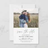 Elegant Save the Date Handwrite Wedding Photo (Achterkant)