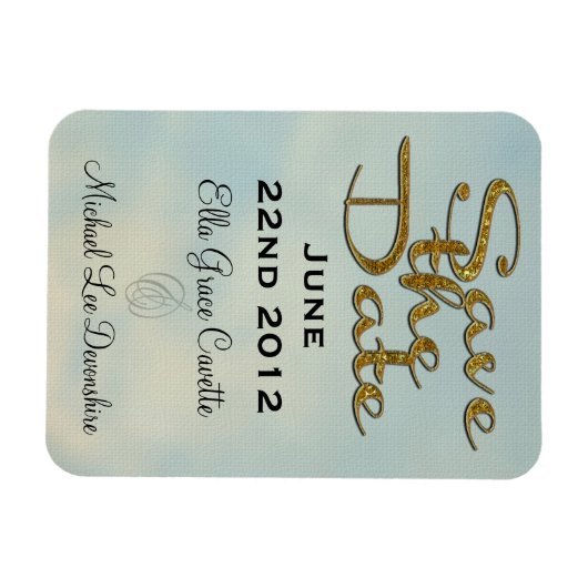 Elegant save the date II Magneet (Horizontaal)