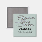 Elegant Save the date II Magnet (Voorkant / Achterkant)