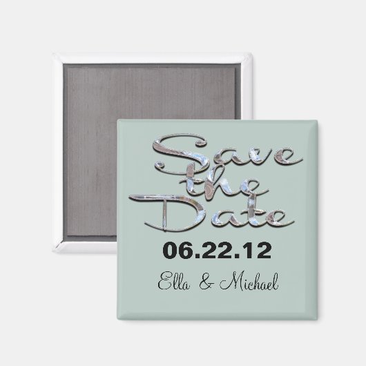 Elegant Save the date II Magnet (Voorkant / Achterkant)