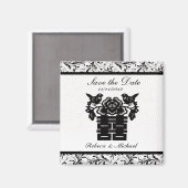 Elegant Save the Date Magneten - Double Happiness (Voorkant / Achterkant)