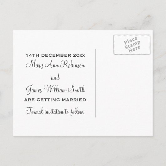 Elegant Save The Date Night Dazzle Rood Aankondigingskaart (Achterkant)