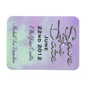Elegant save the date op het middaguur magneet (Horizontaal)