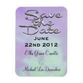 Elegant save the date op het middaguur magneet (Verticaal)