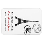 Elegant Save The Date  Paris Briefkaart Magneet (Horizontaal)