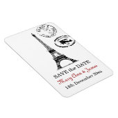 Elegant Save The Date  Paris Briefkaart Magneet (Rechterzijde)