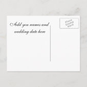 Elegant Save the Date Post Kaart (Achterkant)