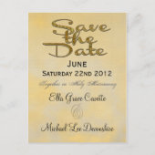 Elegant Save the Date Spring Wedding Reminder Aankondigingskaart (Voorkant)