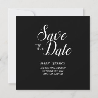 Elegant Save The Date Thank you Card Bedankkaart