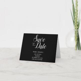 Elegant Save The Date Thank you Card Bedankkaart
