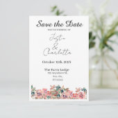 Elegant Save the Date Wedding Card (Staand voorkant)