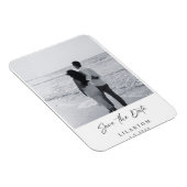 Elegant Save the Date Wedding Card Magneet (Rechterzijde)