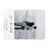 Elegant Save the Date Wedding Card Magneet (Horizontaal)