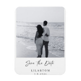 Elegant Save the Date Wedding Card Magneet