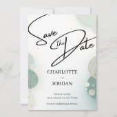 Elegant Save the Date Wedding Invitation (Voorkant)
