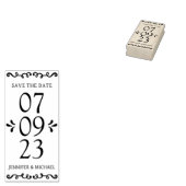 Elegant Save the Date Wedding Rubberstempel (Gestempeld)