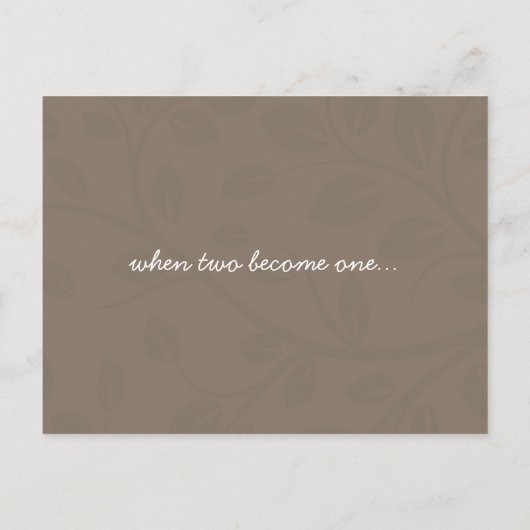 Elegant Save the Date Wedding Uitnodiging (Achterkant)