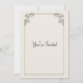 Elegant save the date wieden kaart (Achterkant)