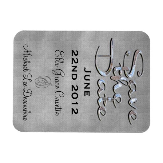 Elegant save the date winter magneet (Horizontaal)