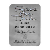 Elegant save the date winter magneet (Verticaal)